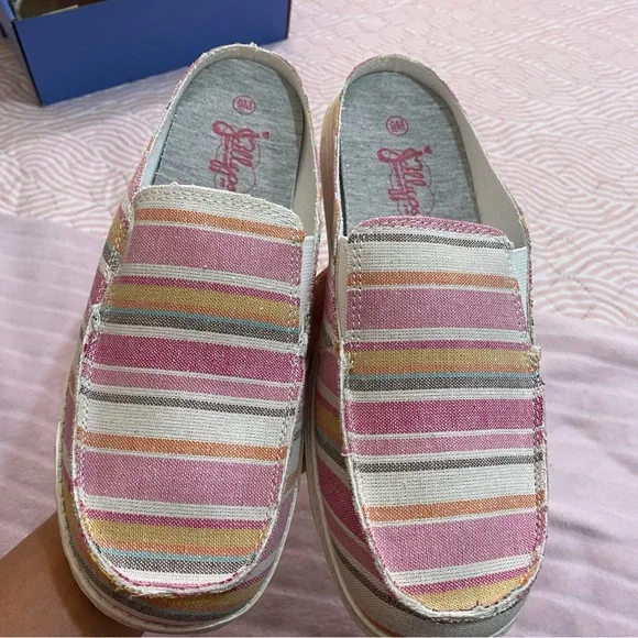 Jellypop SIZE 9 White Pink blue Shoe Box - Picture 10 of 13